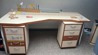 Dětský nábytek sestava skříň police toaletní stolek - 3