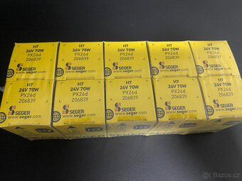10x halogen žárovka SEGER H7 24V 70W PX26d - 3