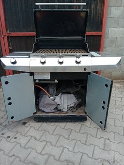 Zahradní plynový gril s plotnou - 3