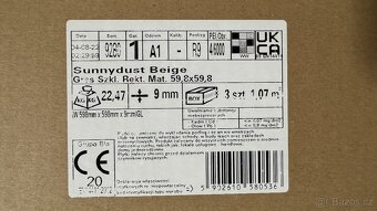Dlažba Paradyz Sunnydust Beige matná 60x60 (6,42m) - 3