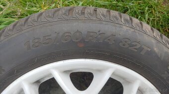 ALU kola PLATIN 4x108 185/60 R14, ET16 zimní pneu (6-7mm) - 3