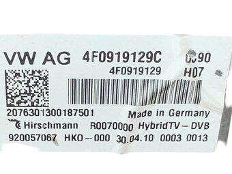TV tuner 4F0919129C Audi A8 4H D4 r.v. 2010 - 3