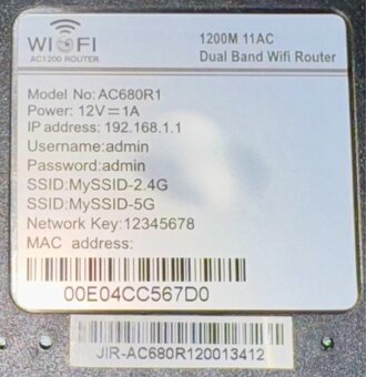 Wi-Fi router 2,4/5 GHz - 3