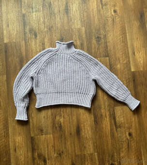 Lila svetr/rolák H&M - 3
