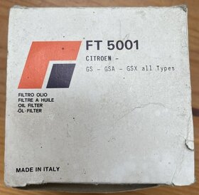 Olejový filtr Fiaam FT 5001 Citröen GS, GSA. GSX - 3