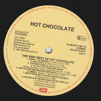 LP deska Hot Chocolate - The very best z r.1987/165/ - 3