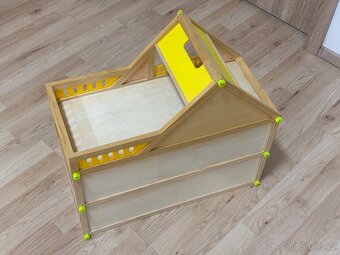 Dřevěný hrací domeček 55 cm - 3