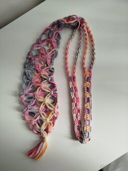 drhaná taška na lahev macramé vícebarevná - 3