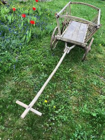 Dřevěný vozík žebřiňák - 3