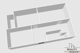 Prodej bytu 3+1 s balkónem, OV, 81,7 m2, Chomutov centrum - 3