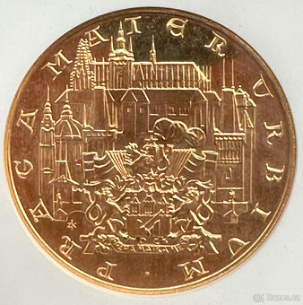 Zlatý československý 10 dukát Karel IV. 1978 NGC MS65 - 3