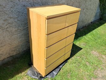 Ikea komoda Malm 6 zásuvek 123cm výška - 3