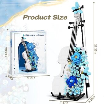 Stavebnice houslové květiny QLT - 3