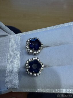 Zlaté briliantové náušnice 18K - 3