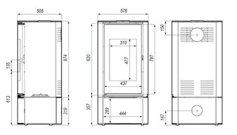 Krbová kamna Defro home ORBIS, NOVÁ, záruka, faktura, doprav - 3