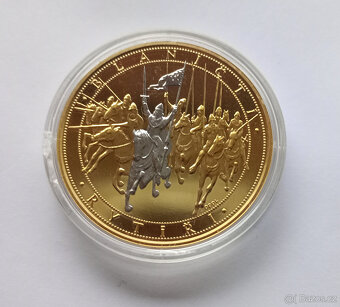 Pamětní medaile Blaničtí rytíři | zlato & platina | certifik - 3