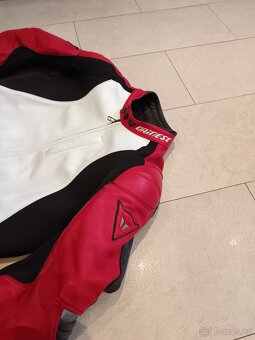 Dainese Race-Pánská kožená moto kombinéza,dvoudílná-zkracená - 3