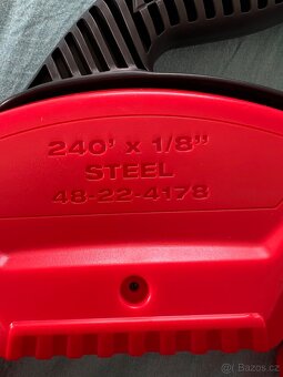 Milwaukee Steel Fish Tape 240’ x 1/8” Nové 70m - 3