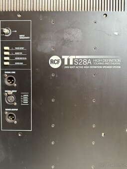 RCF TTS28-A aktivní subwoofery 2kW (2 kusy) - 3