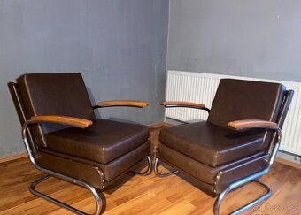Chromové trubkové křesla Fa.Thonet - 3