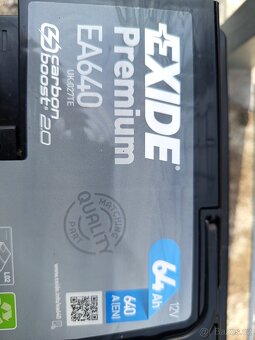 Autobaterie EXIDE Premium 12V 64Ah 640A EA640 - 3