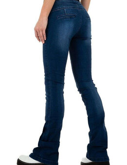 Tmavě modré rifle bez pásku vel. 28 - 3