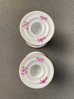 Meissen, Míšeň Porcelánové párové svícny 6.5 cm - 3