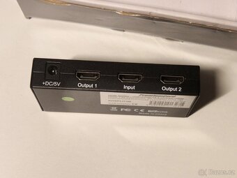HDMI rozdvojka rozbočovač PremiumCord HDMI Splitter 4K + kab - 3