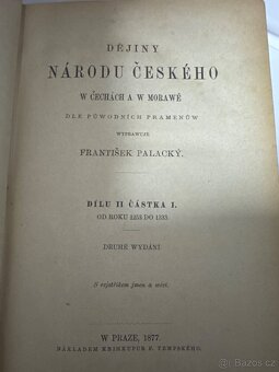 Knihy Palacký 1876 - 3