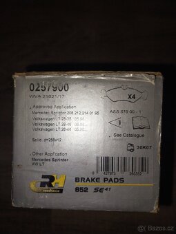 Brzdové destičky 0257900 - 3