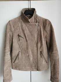 Dámská kožená bunda zn. CAMAIEU - 3