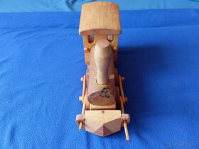 Dřevěná hračka - mašinka / parní válec - 3