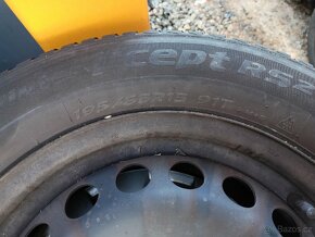 4ks zimní pneu s disky a kryty 195/65 R15 - 3