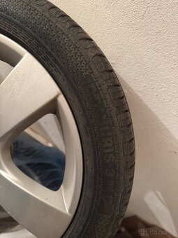Peugeot 307 sada letních pneu s originálními disky - 3