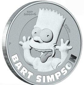 investiční střibrnné mince - Bart Simpson blister - 3