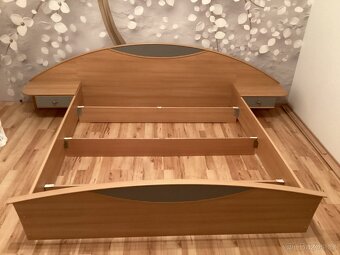 ✅ Manželská postel 180x200 | včetně roštů | pěkný stav - 3
