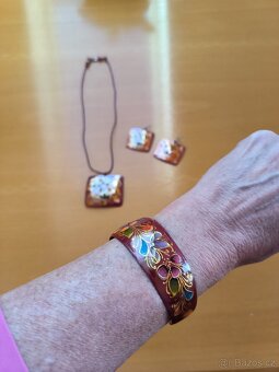 sada šperky náhrdelník náušnice - 3