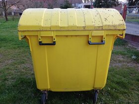 Plastový kontejner 1100l žlutý - 3