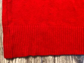 Sexy jasně červené pletené zimní šaty (42/44) - 3