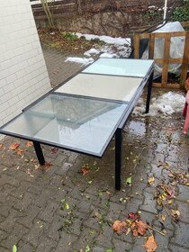 Skleněný stůl Ikea rozkládací - 3