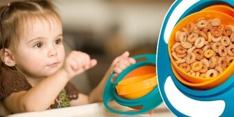 NOVÁ Nevyklopitelná miska na jídlo pro děti Gyrobowl - 3