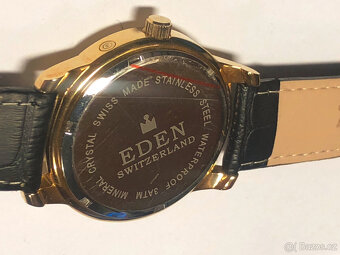 Nové švýcařské hodinky Eden, strojek quartz, originál krabič - 3