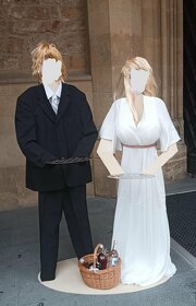 Plechové sochy životní velikost - dárek, rekvizita, kulisa - 3