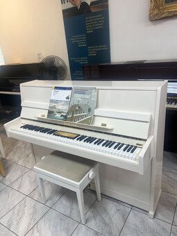 Bílé pianino Reiger Kloss se zárukou 5 let, doprava zdarma. - 3