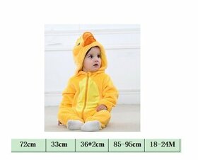 Pyžamo, kostým kačenka - 3