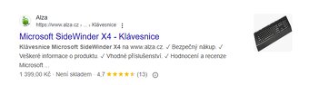 Klávesnice Microsoft SideWinder X4 - 3