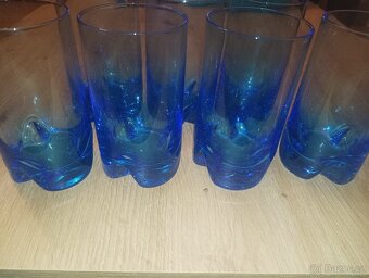 Modré skleničky a vázička - 3