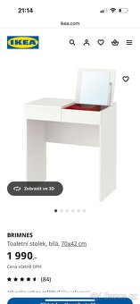 Kosmetický stolek s taburetkou - 3