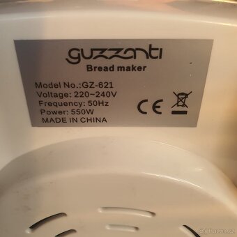 Domácí pekárna Guzzanti GZ 620 - 3