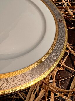 Dekorativní Porcelánový talíř zlacený dekor značený Thun - 3